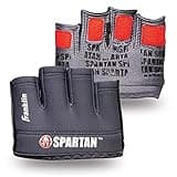 Franklin Sports Spartan Race Minimalist Traditional OCR Glove Pair, Grey/Red - Adult Medium