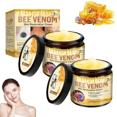 Bee Venom Skin Restoration Cream, Professional Bee Venom Comprehensive cream All Skin Type (2 Bottle)