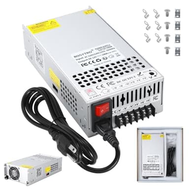 BOSYTRO Upgraded 12V Power Supply, 110v to 12v Converter, 1200W 100A Transformer, with Power Cord and Safety Switch, AC to DC Converter for 3D Printer, Led Strip, Motor Pump, CCTV