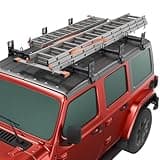 Heavy Duty Roof Rack Cross Bars Compatible with Jeep Wrangler JK JL Gladiator JT 2007-2024（2/4 Door Hard Top Cargo Bag Kayak Bike Carrier