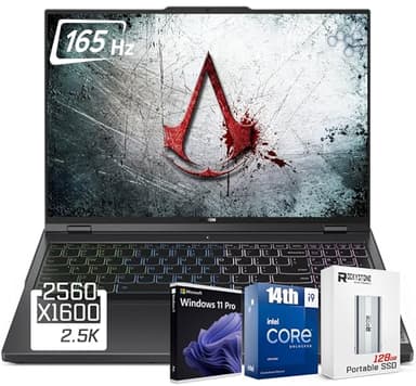 Lenovo Legion 5i Gaming Laptop, 14th Gen Intel 24-Core i9-14900HX, 16" WQXGA(2560x1600) 165Hz, 32GB DDR5 RAM, 1TB SSD, GeForce RTX 4060(TGP 140W), RGB Backlit KB, W/ 128GB PSD, Windows 11 PRO