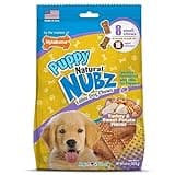Nylabone Nubz Natural Edible Chew Treats for Puppies, Long Lasting Chews Made in USA, Turkey & Sweet Potato Flavor, Small - Up to 25 lbs. (8 Count)