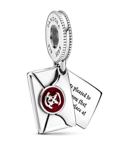CHARMY´S Sterling Silver Wizard School Acceptance Letter Charm compatible with Harry Potter Charm for use of Pandora Charms for Women, Charm Bracelet, compatible with Harry Potter Charms for Bracelets