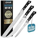 Cutluxe Butcher Knife Set – BBQ Brisket, Breaking & Boning Knife – Slicing Carving Knife Set for Meat Cutting, Ultra Sharp German Steel, Full Tang, Ergonomic Handles – Artisan Series