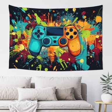 mutakin Game Tapestry Wall Hanging Aesthetic For Bedroom Living Room Dorm (Game)