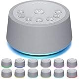 SoundLegend Sleep White Noise Sound Machines 32-Level Volume 30 Sounds 12 Colors Light 5 Timers Adjustable Light Brightness Compact for Everyone Travel Gift Memory Function