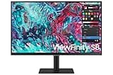 SAMSUNG 27-Inch ViewFinity S8 Series 4K UHD High Resolution Monitor, IPS Panel, 60Hz, Thunderbolt 4, HDR 10+, Built-In Speakers, Height Adjustable Stand, S27B804TGN, 2022, Black