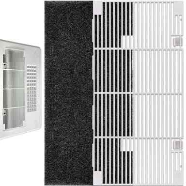 weideer RV A/C Ducted Air Grille for Dometic, Duo-Therm RV Air Conditioner Grille, RV Air Conditioner Cover with RV AC Filter Replacement for Dometic 3104928.019 Polar White 14.1" x 7.7"