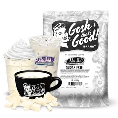 Gosh That’s Good! Sugar-Free White Velvet Chocolate Flavor – 2 lb – Low-Calorie, Lactose-Free
