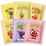 Kaely 6 Pack Fruit Face Masks for Kids, Spa Party Facial Mask Skincare Set, Sheet Masks Skin Care, Moisturize Soothe for All Skin Types, Christmas Birthday Gifts for Women Men Girls, 01