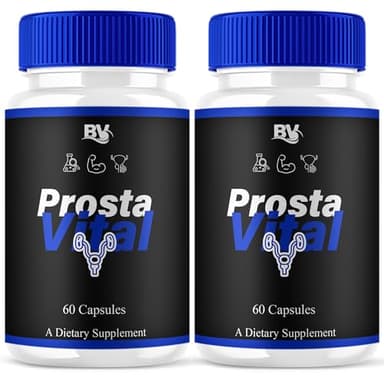 BLUE VIBE Prosta Vital Premium Health & Wellness Multivitamin Supplement, ProstaVital Maximum Strength Daily Overall Health Management Support Supplement Formula (2 Pack - 120 Capsules)