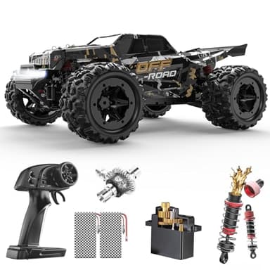 DEERC 9309E All Terrain Fast RC Cars for Adults 40KPH,4WD Electric Off-Road Remote Control Monster Truck,2.4Ghz High Speed Car,Waterproof Monster Truck with 2 Batteries for Boys & Kids