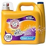 Arm & Hammer Plus OxiClean Odor Blasters Fresh Burst, 128 Loads Liquid Laundry Detergent, 166.5 Fl oz