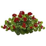 Nearly Natural 24in. Geranium Artificial Ledge Plant