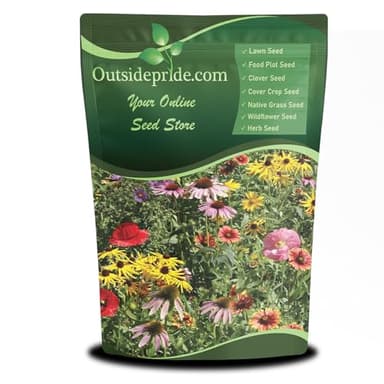 Outsidepride Midwest Wildflower Seed Mix - 1 Lb. Premium Blend of Annual & Perennial Native Wildflower Seeds for Midwestern States, Attracts Pollinators, Low-Maintenance, Ideal for Meadows & Gardens