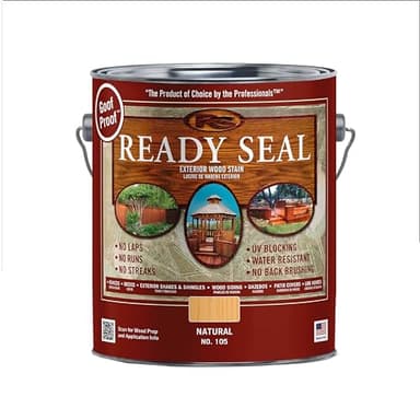 1 gal Ready Seal 105 Natural (Light Oak) Exterior Stain and Sealer for Wood