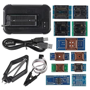 ACEIRMC T48 (TL866-3G) Programmer Support 34000+ ICS for SPI/Nor/NAND Flash/EMMC BGA/TSOP/SOP/PLCC (T48 Programmer Host+13 Adapter)