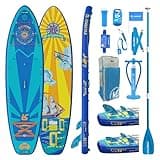 iTAOSTAR J06A 35" Extra Wide Paddle Board for Better Balance, Inflatable Stand Up Paddle Board with Premium SUP Accessories, Inflatable Paddle Boards for Adults/Youth of All Skill Levels