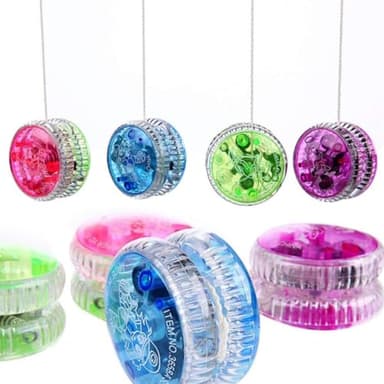 Bioristar LED Light Up Yo Yo Yoyo for Kids Beginner Yo Yo 4 Pack (4 Pack LED Light Up Yo Yo)