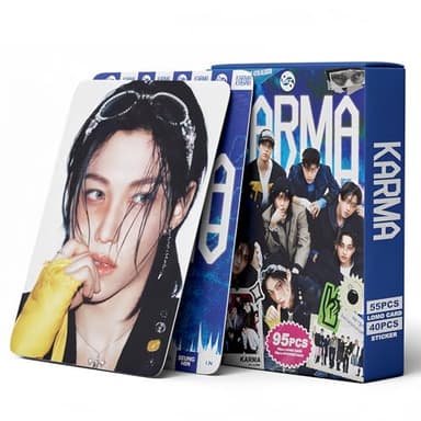 Stray Kids Album Photocards KPOP 95PCS Straykids Photo Card Set The 4th Album Merch Boys and Girls Card Set 55 PCS Photocard and 40 PCS Stickers