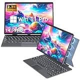 【Win 11 Pro/Office 2019】2-in-1 Convertible Laptop, 14" 2.2K Touchscreen, Detachable Magnetic Keyboard, 12th Gen Alder Lake-N95, 16GB DDR5 RAM, 512GB/1TB SSD, HD Camera, Cooling Fan, Type-C (1T SSD)