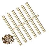 6 Pieces Clasp Lock Packs,BUTUZE 7.48Inch Metal Purse Frame Kiss Clasp Lock with Comfortable Grip, Bag Supplies for Purse Making,Bag Making,Leather Craft DIY