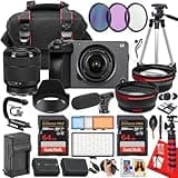 Sony FX30 Digital Cinema Camera with Sony FE 28-70mm f/3.5-5.6 OSS Lens + 128 GB Memory + Microphone + LED Light + More (34pc Bundle)