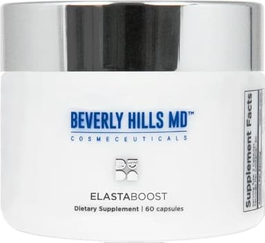 Beverly Hills MD Elastaboost Dietary Supplements for Aging Skin- Elastin Supporting Formula for Lifted, Firmer, Skin w/Hydrolyzed Elastin, Hyaluronic Acid, Vitamin C, Phytoceramides (60 Capsules)