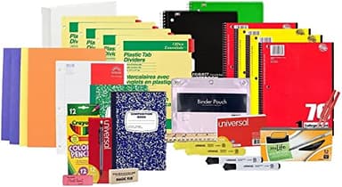 High School & College Back to School Bundle – 43 Piece Kit - Including Notebooks, Binder, Dividers, Pencil Bag, Pens, Mechanical Pencils, and More – Academic Kit for Grades 9–12 and College Students