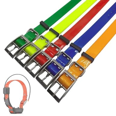 5 PCS Dog Collar Strap for Garmin T20, TT25, T5, TT10, TT15, DC50 Collars - 1 Inch Replacement Strap for Training, GPS Collars Receivers