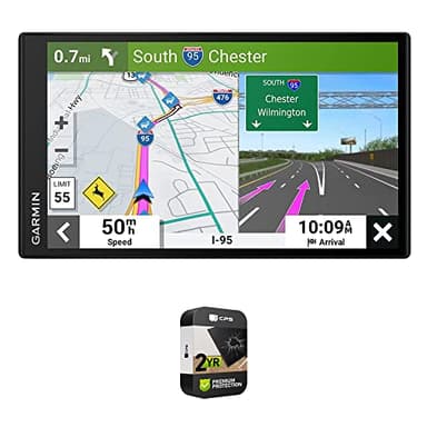Garmin 010-02471-00 DriveSmart 86 8" Car GPS Navigator | Official USA Partner Model | Bundle with Premium 2YR CPS Enhanced Protection Pack