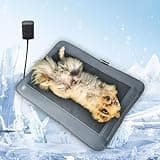 24” x 18” Dog Cooling Mat for Car Seat, 3 Airflow Levels, Cooling Mat for Cats, Electric Cooling Pad for Dog, Non-Toxic & Auto Power Off, Pet Cooling Mats for Dogs with Chew Resistant Cord
