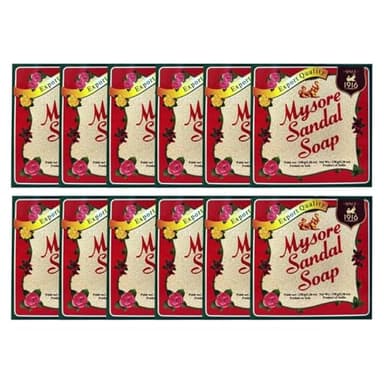 Mysore Sandal Soap, 150 grams Units 5.29 Ounce (Pack of 12)