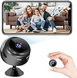 ULA-YUAN Hidden Camera,1080P Indoor,Mini Camera,WiFi Wireless Camera - Nanny for Pet/Baby - Live Video Recorder with Night Vision and Full HD Surveillance