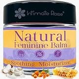 Vulva Balm & Organic Vaginal Moisturizer for Women: Natural Vulva Moisturizer & Vulva Cream for Dryness on Intimate Skin - NON Estrogen Cream - Perfect for Menopause & Shaving Rash Relief