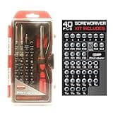 BIRCHWOOD CASEY Pro Screwdriver Kit | Durable Versatile Gunsmithing Wrench 40 Piece Set | Case Included
