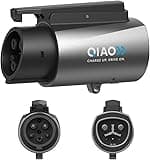 QIAO Fit for Tesla to J1772 Charger Adapter, Up to 60A 250V - NACS to J1772 EV Adapter for Charge J1772 EVS at Tesla AC Charger Station Only, Silver-Plated Efficient Charging Design