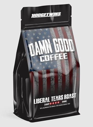 Damn Good The Hodge Twins Organic Dark Roast Arabica Coffee - Signature 1776 Blend - Bold, Smooth & Rich Flavor with Clean Finish – Freshly Roasted Colombian and Brazilian Coffee – 10 oz Bag