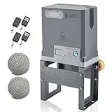 JIELI 3300 lb Automatic Sliding Gate Opener with 4 Remote Controls, Electric Rolling Driveway Slide Gate Motor, Complete Gate Operator Hardware Security System Kit for Sliding Gate Up to 40 Feet