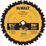 DEWALT Circular Saw Blade, 8 1/4 Inch, 24 Tooth, Framing & Ripping (DWA181424)