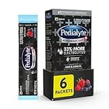 Pedialyte AdvancedCare Plus Electrolyte Powder, with 33% More Electrolytes and PreActiv Prebiotics, Berry Frost, Hydration Drink Powder Packets, 0.6 oz, 6 Count