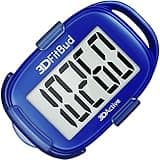 3DFitBud Simple Step Counter Walking 3D Pedometer from 3DActive with Clip & Lanyard - A420S - Royal Blue