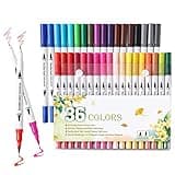 36 Brush Markers for Adult Coloring Books,Coloring Markers for Adults Lettering,Dual Tip Brush Pens for Kids Drawing,Coloring Pens for Art,Journal Planner,Doodle,Christmas Stocking Stuffers for Teens