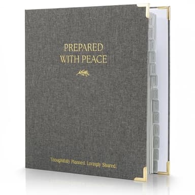 Thoughtful End-of-Life Planner Binder - Complete & Easy-to-Use Organizer for Peaceful Preparation, Final Wishes, Estate & Death Planning - All Your Essential Emergency Documents in One Place