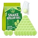 Lousye 30 Pack Snake Repellent for Yard Powerful,Snake Away Repellent for Outdoors, Moth Balls for Snakes, Pet Safe Snake be Gone for Lawn Garden Fishing Home to Repels Snakes and Other Pests (Mint)