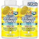 Bodhi Dog Natural Carpet Powder - Dry Pet Smell Eliminator & Urine Odor Remover - Loosens Fur & Dirt - Plant-Based and Biodegradable Room Freshener for Home with Pets - Fresh Laundry (Pack of 2)