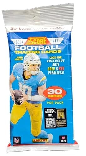 2024 Panini Score Football NFL Trading Card Jumbo Pack (Gold & Red Parallels)