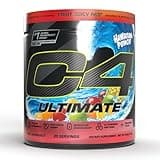 Cellucor C4 Ultimate Pre Workout Powder - Sugar Free Preworkout Energy Supplement for Men & Women - 300mg Caffeine + TeaCrine + Dynamine + Creatine - Hawaiian Punch Fruit Juicy Red, 20 Servings