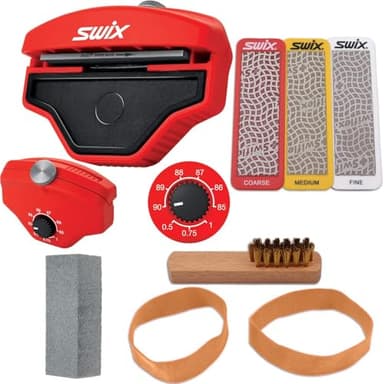 RaceWax Multi Edge Kit 80mm - Three Diamond Stones for Ski Base and Side with Gummi & More - (ZL-7033)