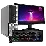 Dell Optiplex 3020 Small Desktop Computer (SFF) | Quad Core Intel i5 (3.20GHz) | 8GB DDR3 RAM | 500GB HDD Hard Disk Drive | Windows 10 Pro | 22in Monitor | RGB Mouse + Keyboard (Renewed)